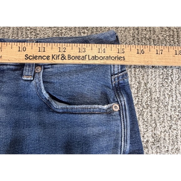 American Eagle Jeans Womens 10 Regular Strigid Curvy Mom Jean Stretch Denim Blue - Picture 5 of 7